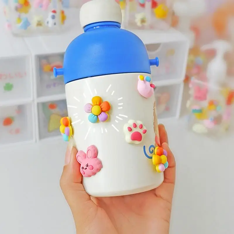 3D Water Bottle Stickers 3D Water Bottle Stickers For Kids 4Pcs Waterproof Cup Decal Stickers Hand Account Sticker Mobile Phone