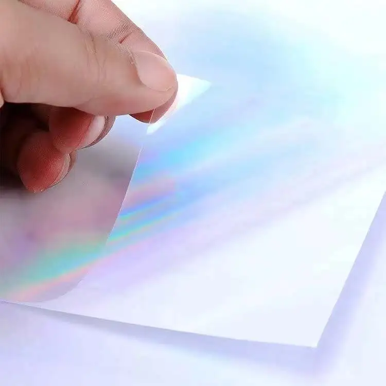 20 Blatt ESHANG Multi-Design A4 Laserdruckbare Holographische Selbstklebende Vinyl-Aufkleber – Perfekt für DIY-Basteleien & Etikettenherstellung – Detail 8