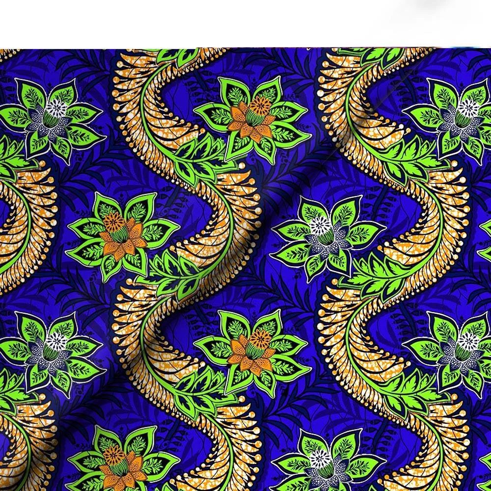 

New Arrival Guaranteed Veritable Wax African Ankara Real Wax Ghana Wax 6 Yards African Printed Fabric 100% Cotton High Quality