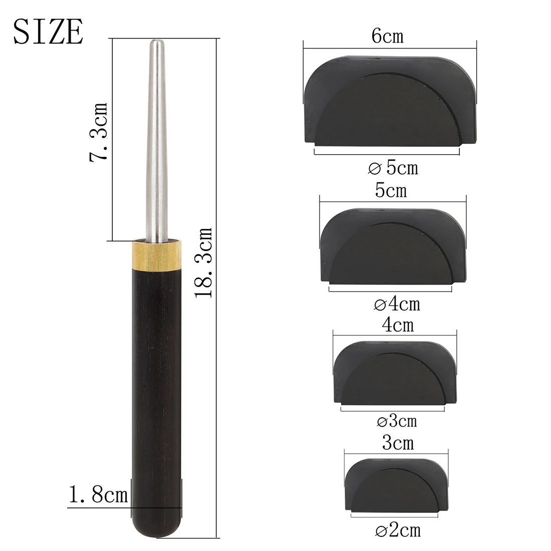 IRIN High/Middle Saxophone Sound Hole Deformation Dent Repairing Parts Tool ​Four Size Spacer Musical Instrument Accessories