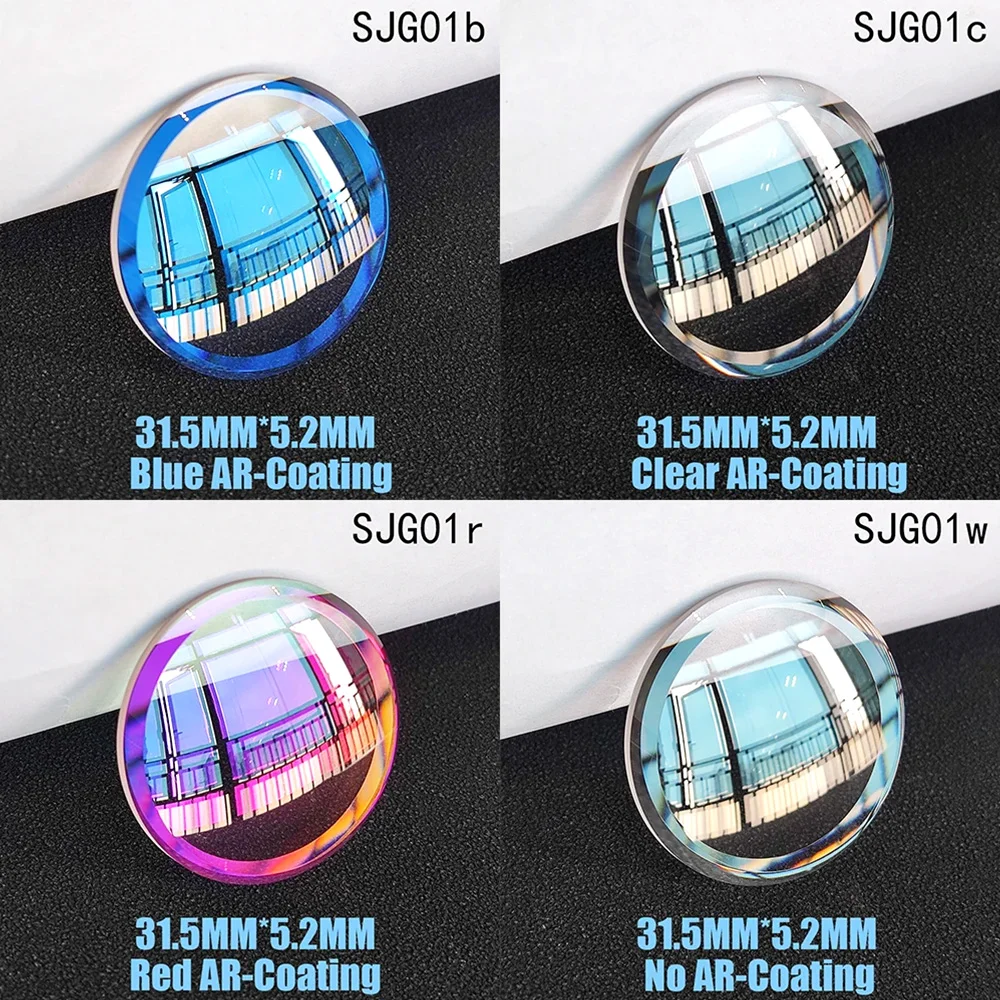 

31,5 мм x 5,2 мм x 2,9 мм Стекло Двойное пузырьковое зеркало Сапфировое стекло Большая фаска AR-покрытие Стекло для часов Подходит для SKX007 SKX175