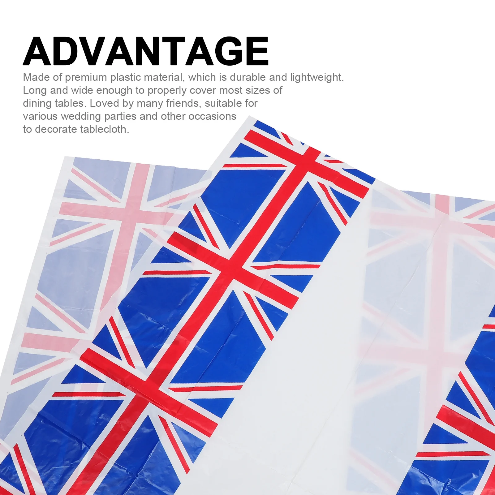 

British Flag Table Cloth Disposable Oil Proof Table Decoration for Banquet Dinner Party 120x180cm Long Wide