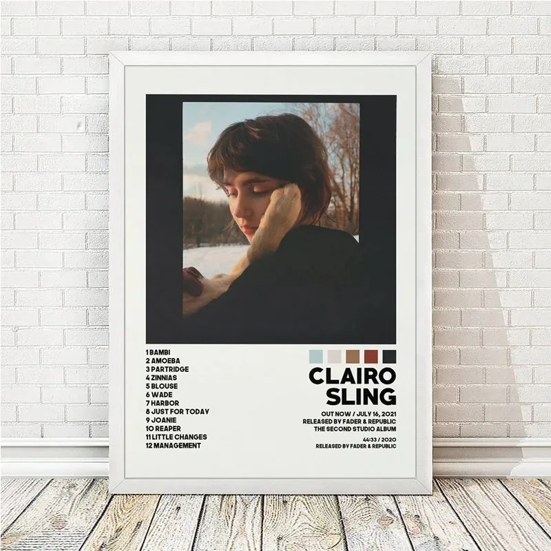 Clairo Immunity Clairo Sling Tracklist  Music Album Cover Poster Prints Canvas Painting Wall Art Picture Living Room Home Decor