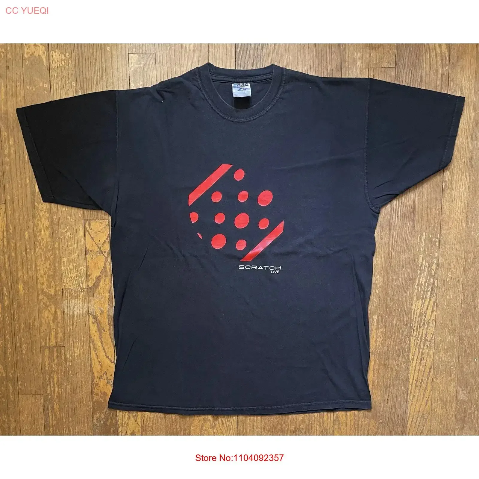 Vintage Scratch Live Serato Rane DJ Promo T shirt Size XL vintage Washed fashion graphic Slightly Versatile streetwear homme