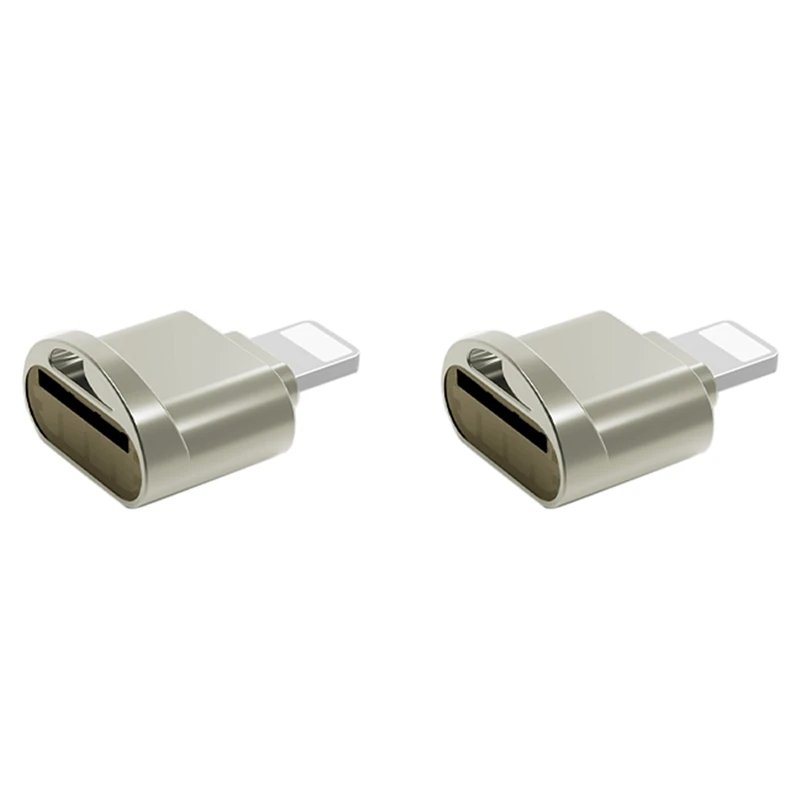 2X lettore di schede Mini per lettore di schede adattatore di memoria OTG esterno Micro-SD per IOS 13 14 Iphone 12/Mini/Pro Max Gold