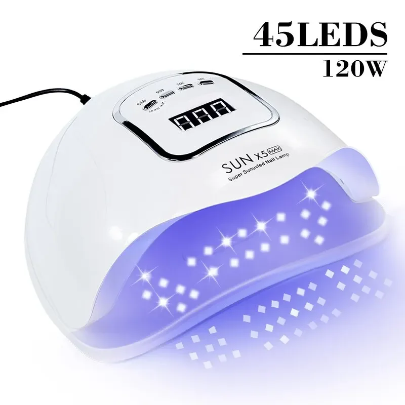 SUN X5 LED MAX Manicure Lamp 45 LEDs UV LED Nail Lamp For Nails Curing Nail Polish LED Nail Lamp Gel Dryer Lamps Nail Tools