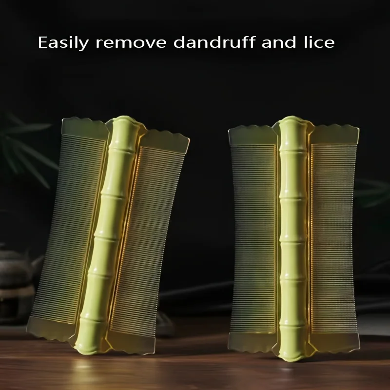 Double sided dense toothed comb, lice comb - effectively removes lice and loose dandruff, suitable for ordinary hair texture