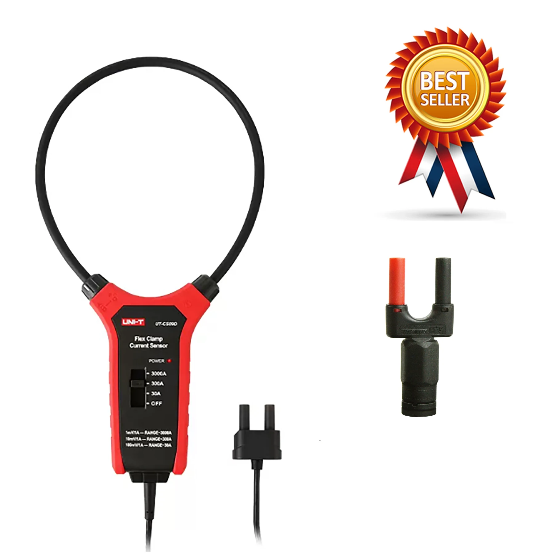 

UNI-T UT-CS09D 3000A AC Current Flexible Clamp Meter Flex Clamp Sensor Amperemeter Frequency Meter UT206B UT208B Applicable