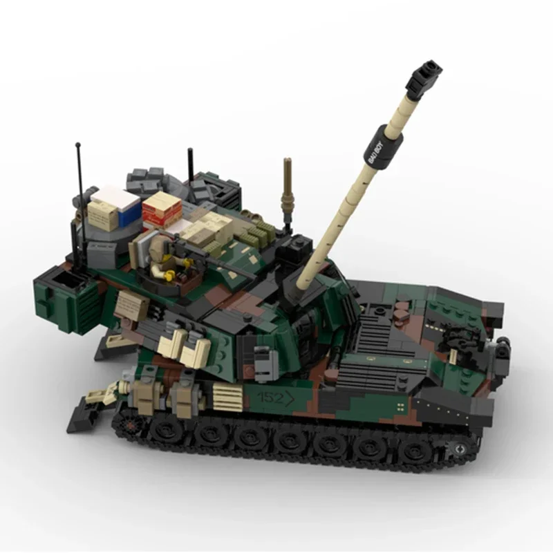 군사 모델 MOC 빌딩 브릭, M109A6 나토 팔라딘 탱크 기술 모듈러 블록 선물, 크리스마스 장난감, DIY 세트 조립