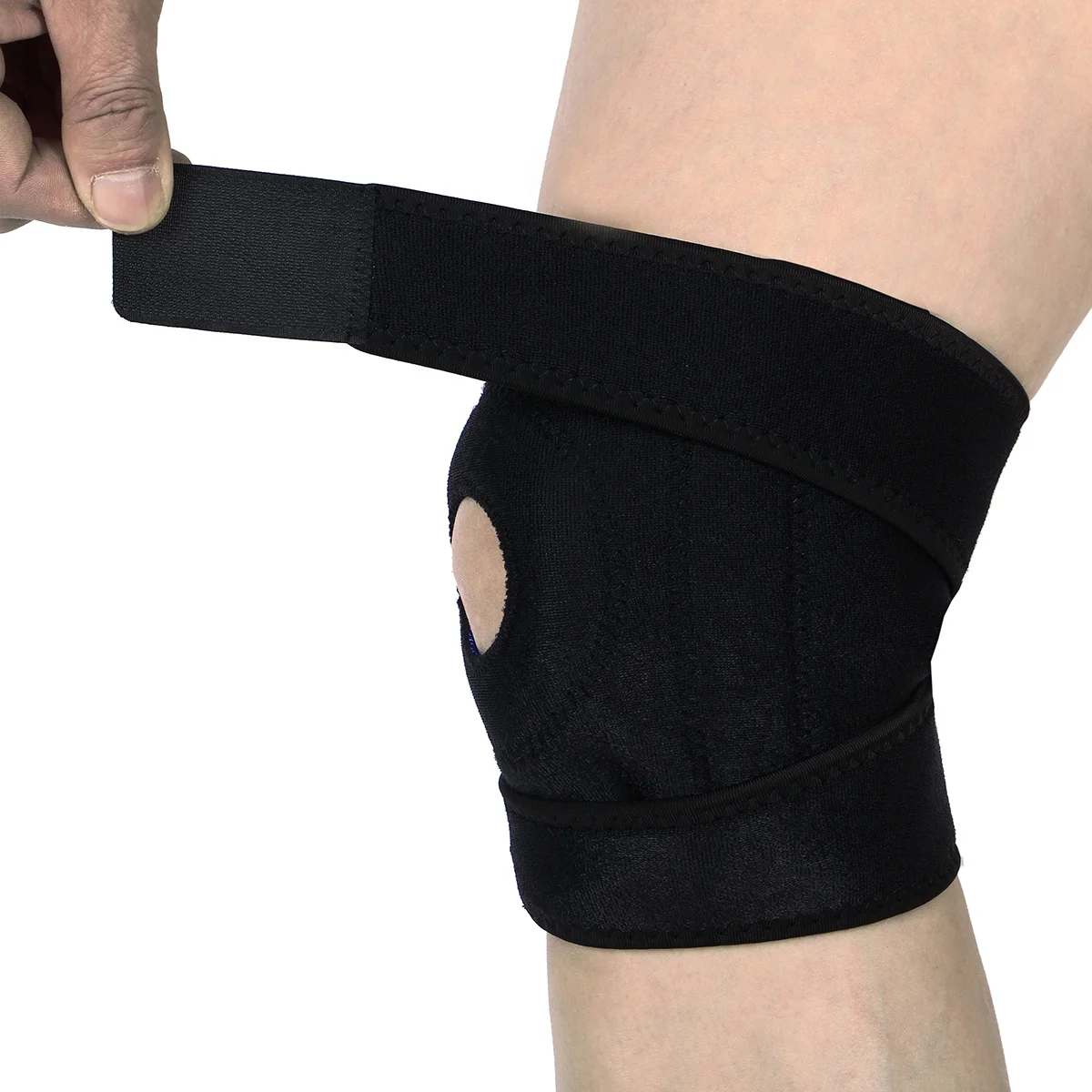 

Наколенник, открытый неопреновый рукав для коленной чашечки, прочный рукав для бега, пешего туризма, спортивной защиты, наколенник