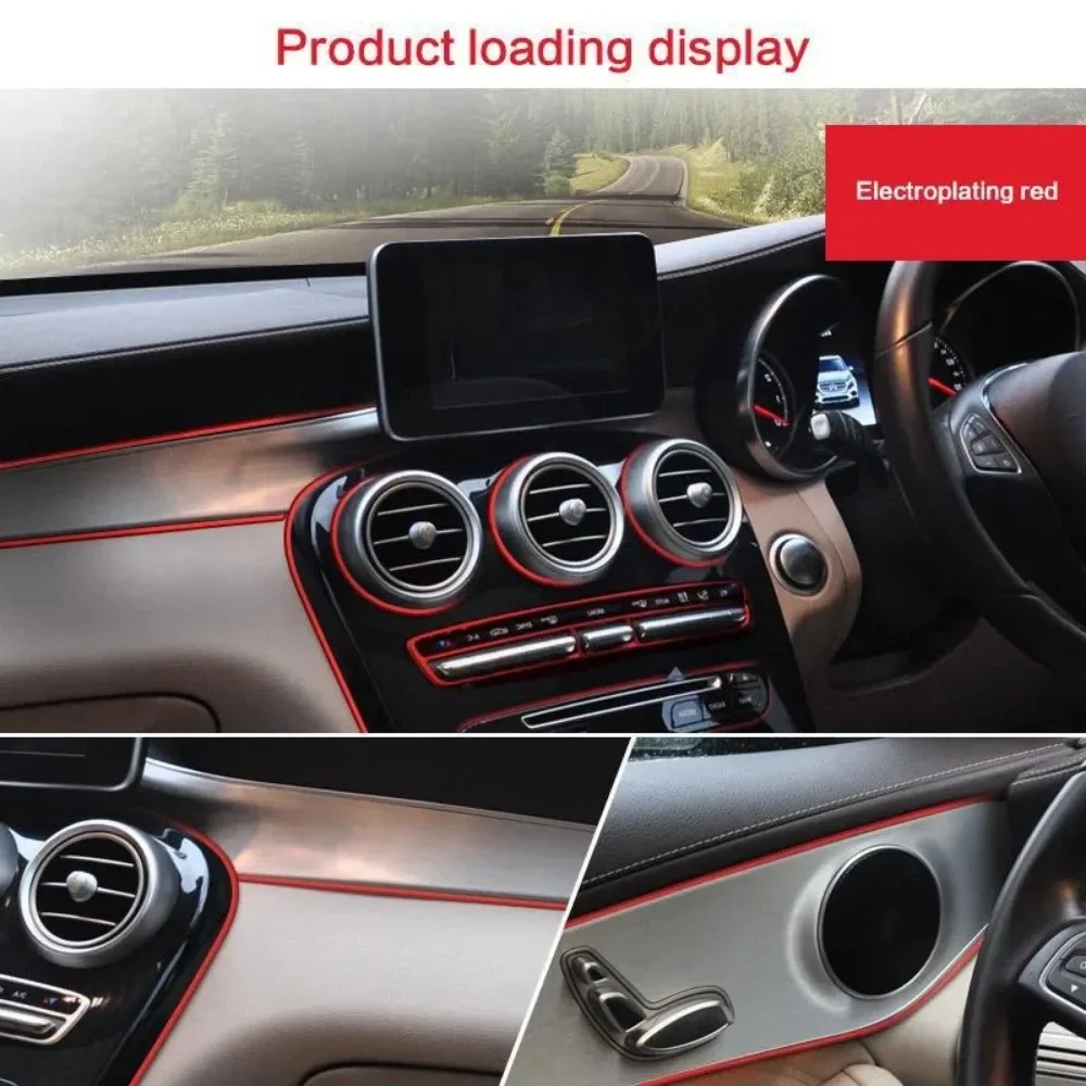 1/3/5M Auto Mouldings Car Cover Trim Dashboard Door Car-styling Universal Car Moulding Decoration Flexible Strips Interior