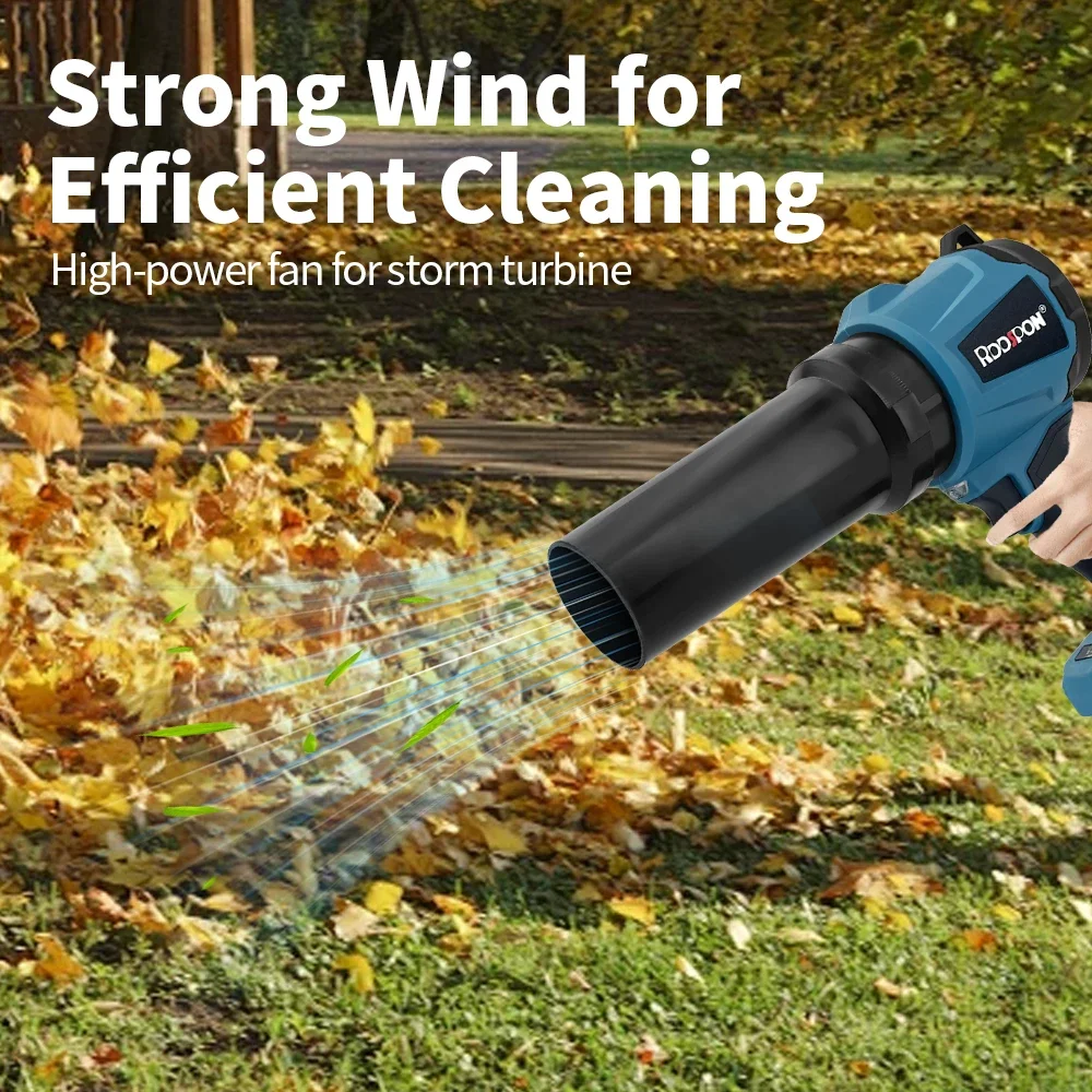 3000 واط فرش توربو مروحة منفاخ 320000 دورة في الدقيقة 450 متر/الثانية ورقة الثلج الغبار تهب أداة لبطارية ماكيتا الكهربائية المحمولة مروحة نفاثة #2