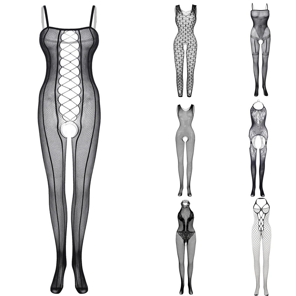 

Hot Sale Men's Underwear One-piece Full Body Stockings Costumes Husband Sexy Jumpsuit Guy Male Erotic Tight Lingerie Nightwear