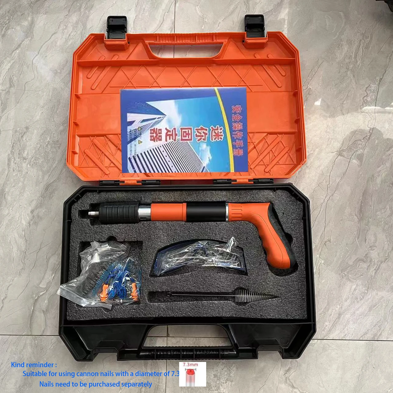 2025 stalowy pistolet do gwoździ ręczny gwoździarka pneumatyczna mocowanie do ścian kotwa drut urządzenie do dłutowania obróbka metali nit pistolet do gwoździ narzędzia