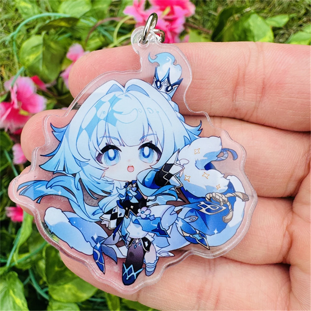 Game Honkai：Star Rail March 7th Evernight Cyrene Cerydra Hysilens Cosplay COSTUME Acrylic Keychain Key Accessories Pendant