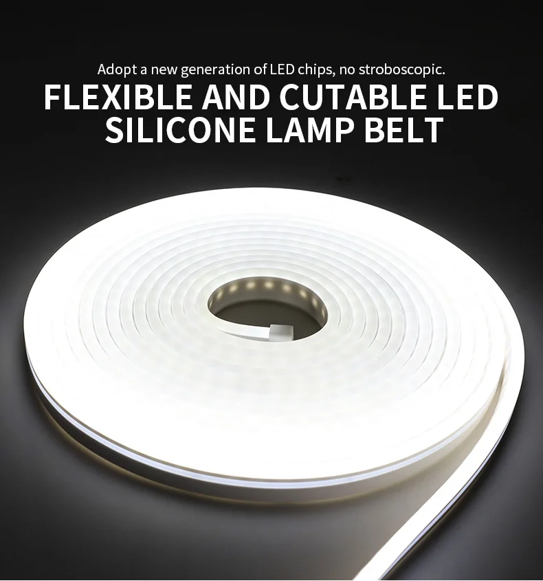 2 m/3,6 m/4,2 m/5 m Auto Stamm LED Streifen Lichter Super Helle Flexible Silikon innen Auto Dekorative Lampe DIY Lampe Weiß Warm Weiß – Detail 7