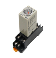 1set  H3Y-2 DC 12V 24V /AC 110V 220V Delay Timer Time Relay 1S - 60 SEC with Base 5A