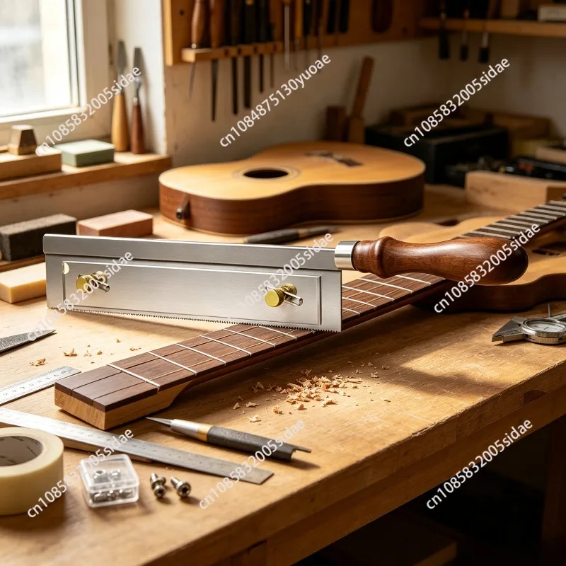 Guitar Fret Slotting Saw Tool, Electric Acoustic Guitar Fret Groove Cutting Saw for Installing Repair Fretwire