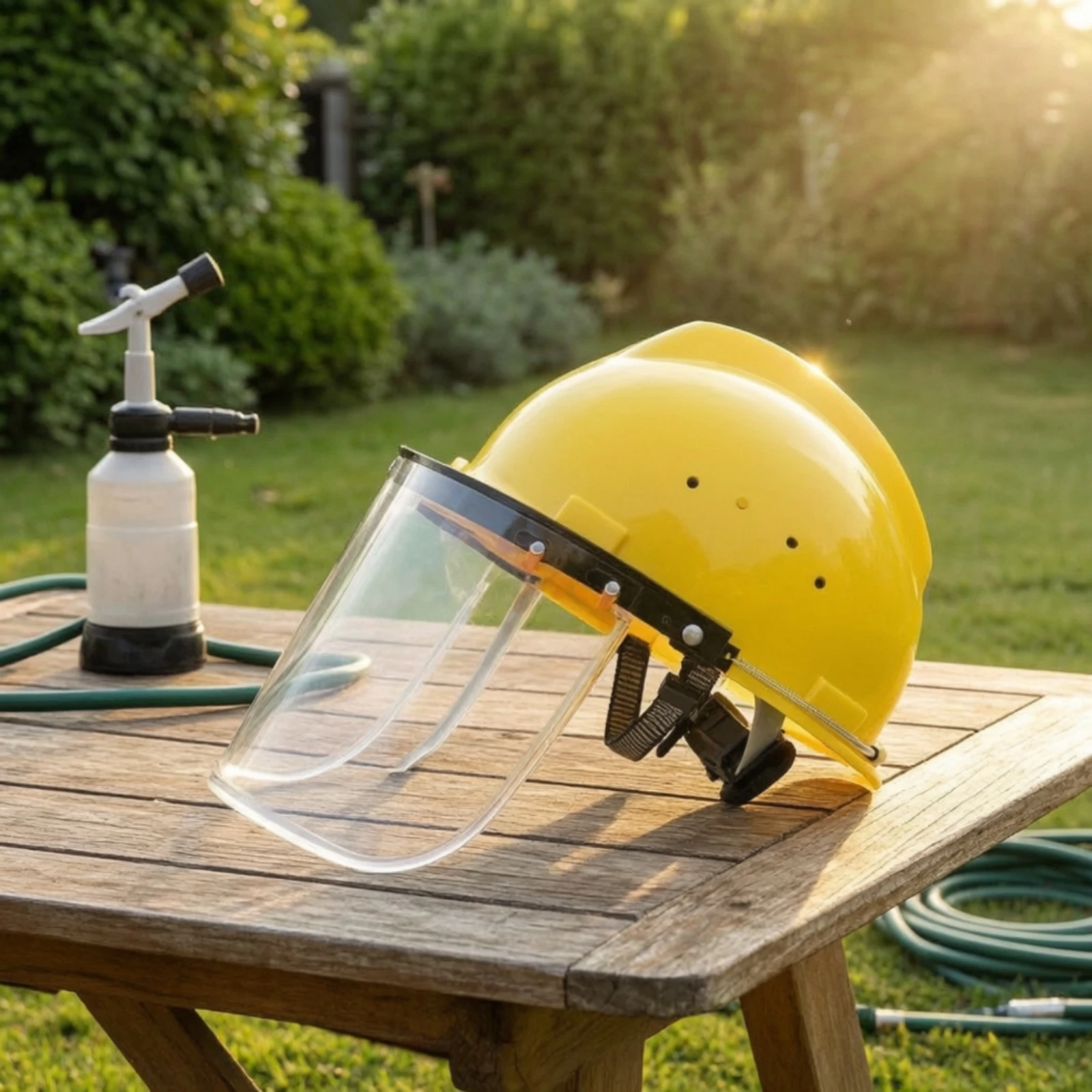 Clear Full Face Visor Adjustable Full Face Visor with Headband Scratch Resistant Ergonomic for Workshop, Yard