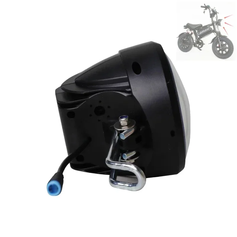 5W Electric Bicycle Headlight  Motorcycle Electric Car LED Light Bright Motorcycle Accessories Suitable for E-Bicycles 24V-72V