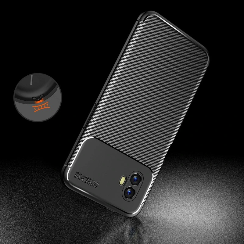 For Samsung Galaxy Xcover6 Pro Case Carbon Fiber Matte Cover Sumsung Xcover 6 Pro SM-G736B 6.6\