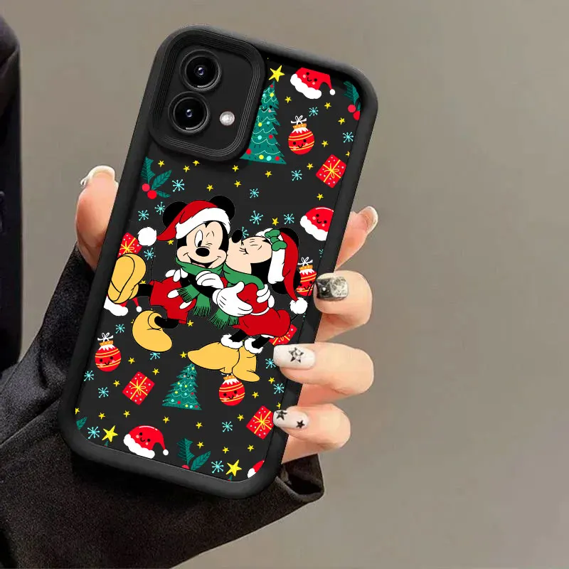 ميكي عيد الميلاد ديزني جراب هاتف لموتورولا موتو G86 G85 G75 G60 G56 G54 G53 G52 G35 G34 G15 G14 G05 حافة 60 50 الانصهار