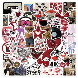 10/30/50pcs Cartoon Downtown Y2K Girls Graffiti Stickers Aesthetic Decals Laptop Phone Fridge Travel Luggage Decoration Sticker