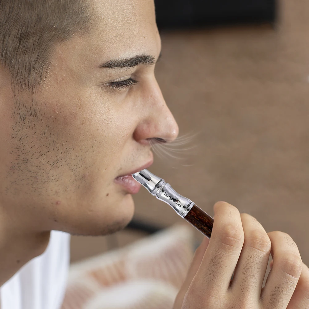 Metal Quit Smoking Stick with Unscented Refill Air Inhaler Cores Help Stop Smoking Anxiety Relief Mindfulness Breathing Tools