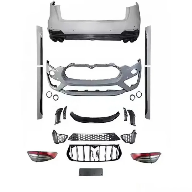 

High Quality 2016+ Leva-nte Body Kit Front & Rear Bumper Side Skirt & Taillights