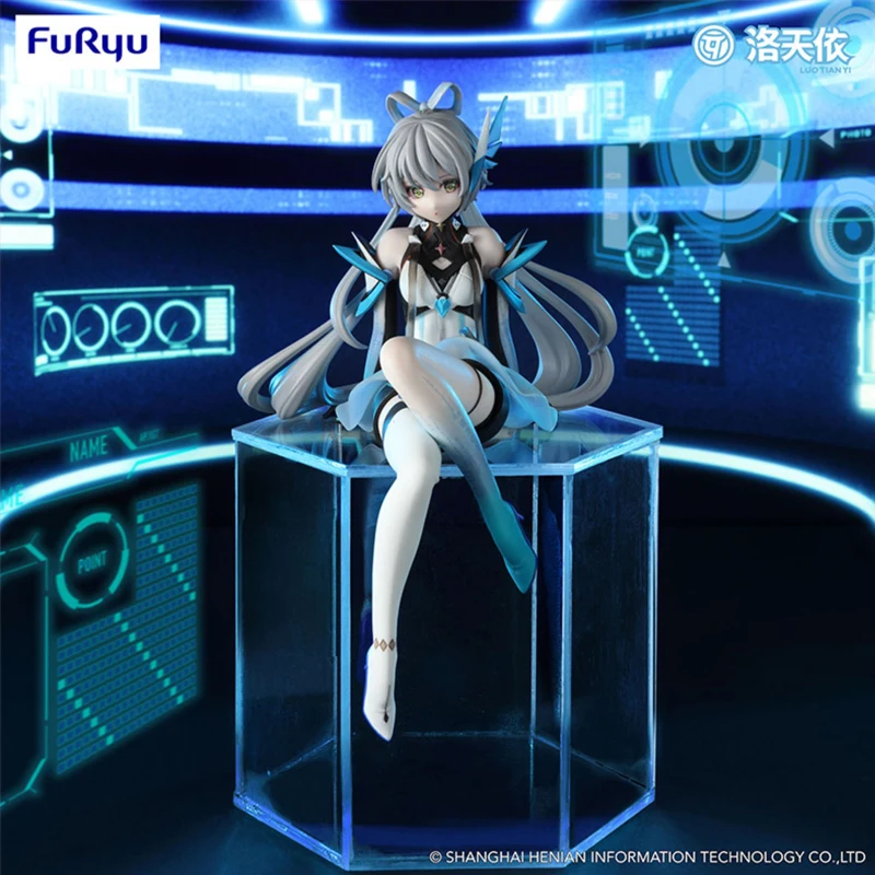 

14cm Genuine FuRyu Vsinger Virtual Singer Luo Tianyi CODE LUO Noodle Stopper Action Figure Model Toys Gift for Birthday