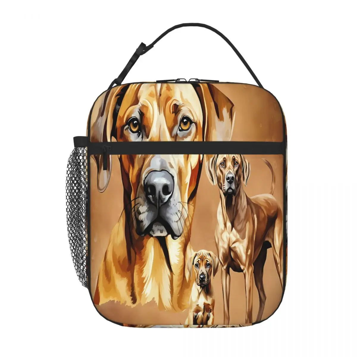 Bestselling Rhodesian Ridgeback Dogs Three Compartment Travel Lunch Bag Office Break Large Lunch Bag