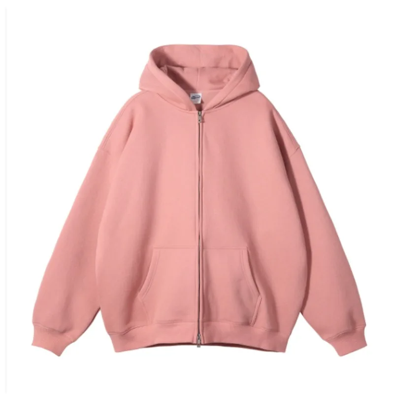 Podzimní zimní teplá dlouhá šedá bomber bunda s kapucí s dlouhým rukávem a velkou kapsou na zip, bunda pro ženy, ležérní svrchní oblečení, kabát - náhled 2