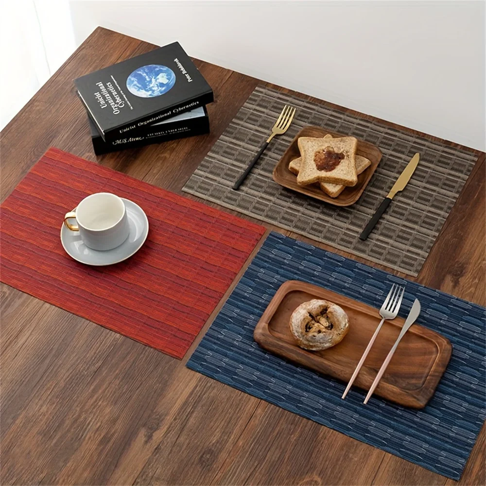 Washable PVC Placemat, Non-Slip Placemats, Heat Resistant Place Mats For Home