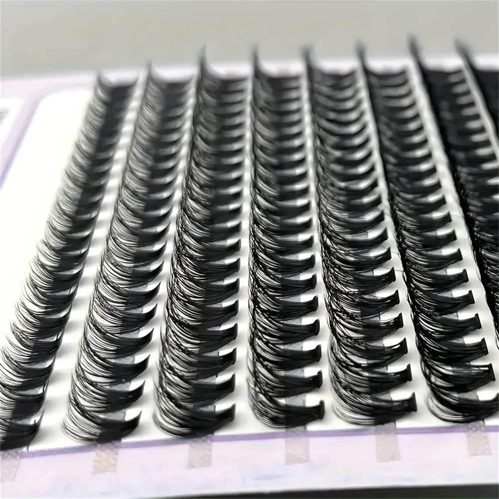 280Pcs Wispy Individual Eyelash Extensions - 40D D Curl Cluster Lashes, 9-16Mm Volume, Hypoallergenic Diy At Home