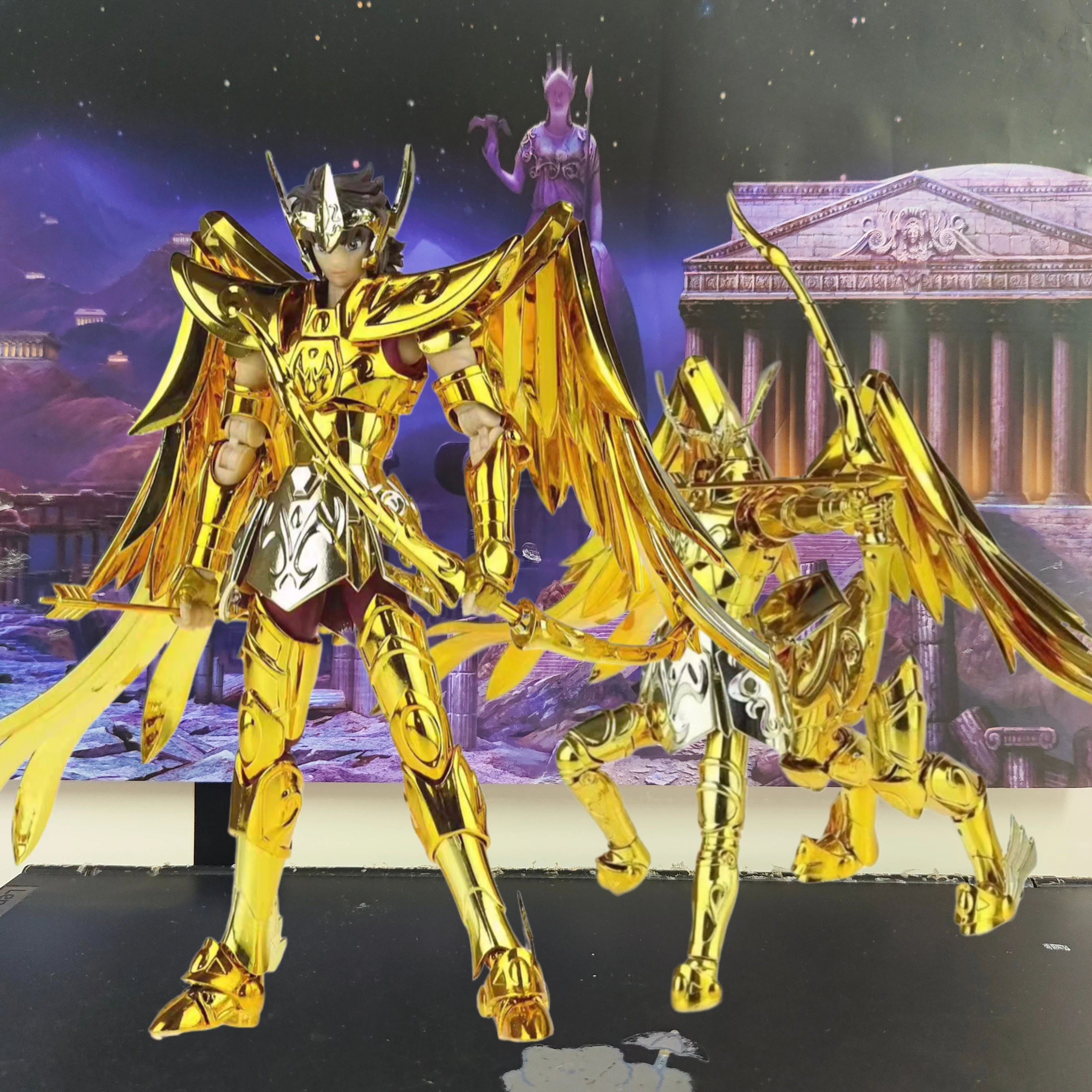 

В наличии CS Модель Saint Seiya Myth Cloth EX Sagittarius Aiolos Totem/Object Knights of The Zodiac Металлическая броня Фигурка