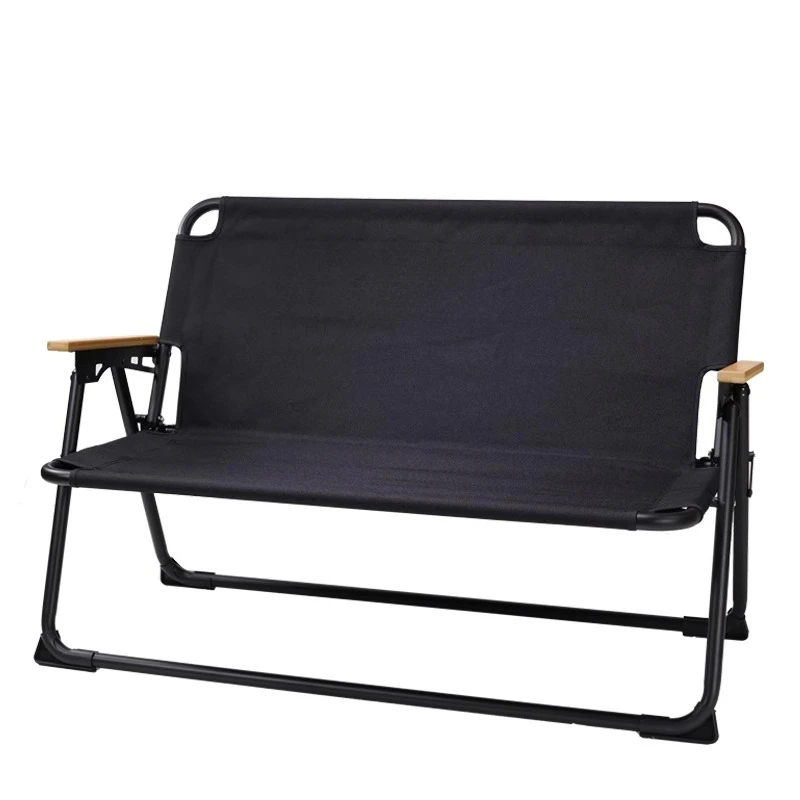 Outdoor folding chair, double chair aluminum alloy ultra-light camping chair