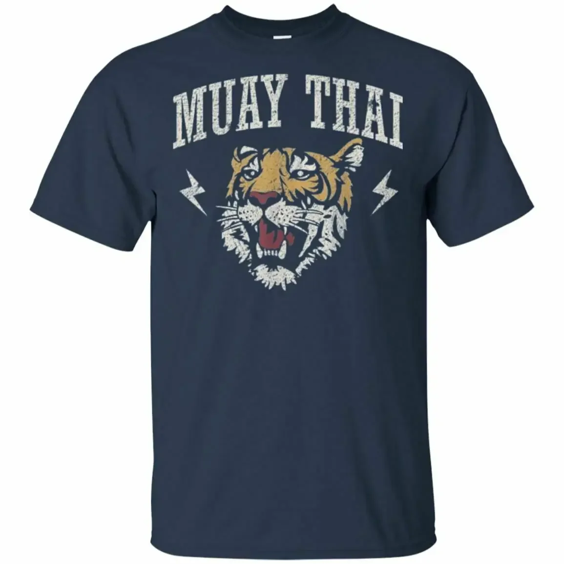 Muay Thai Martial Arts Tiger Kickboxings T-Shirt 100% Cotton O-Neck Summer Short Sleeve Casual Mens T-shirt Size S-3XL