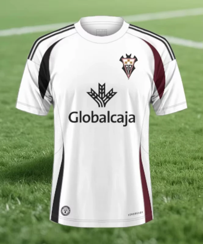 

2025 Summer Spain Football Shirts Men's and Women's Kis Clothing Albacete Jerseys Breathable Fast Drying Daily Casual T-Shirts