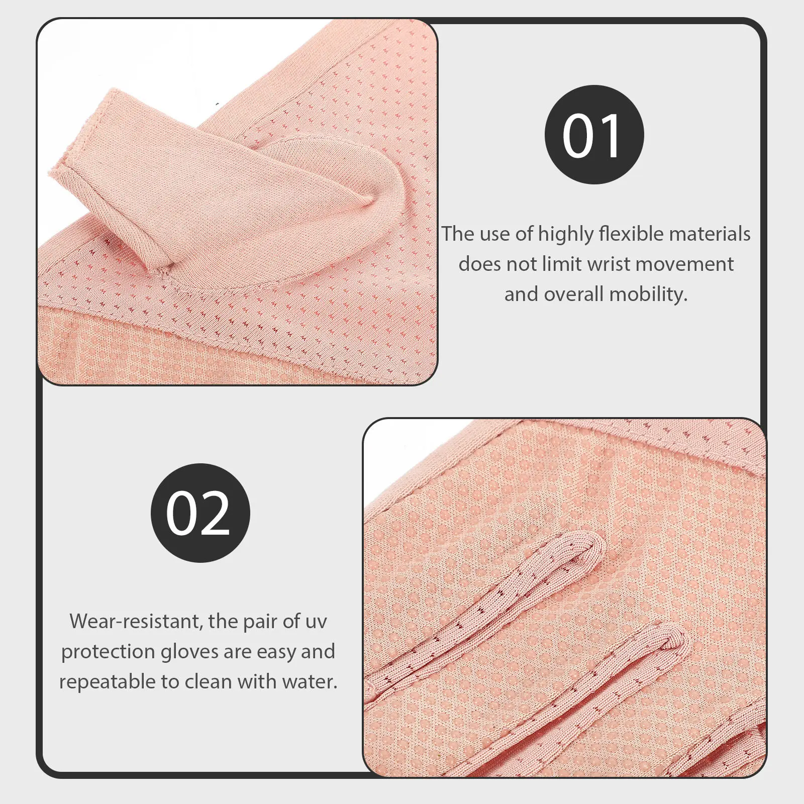 

1 пара перчаток с защитой от ультрафиолета для маникюра, термостойкие, многоразовые, хлопковые, без пальцев, для защиты рук от солнца