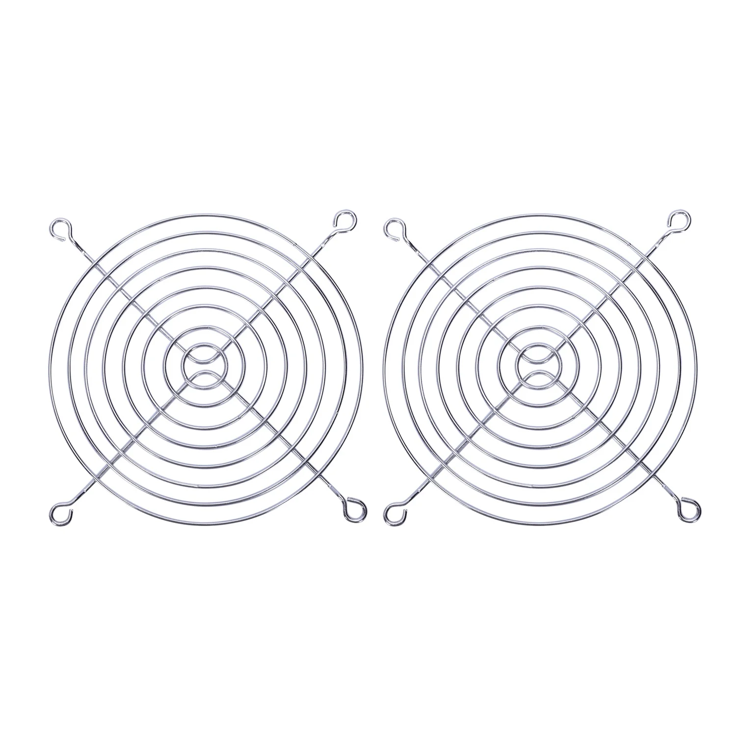 2 x metalowy druciany grill ochronny na palce do wentylatora obudowy komputera 120 x 120 mm