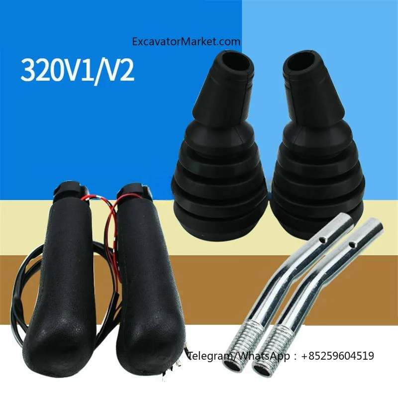 For CATERPILLAR CAT E312 320V1V2 old style operating handle dust cover joystick rubber cover decoration excavator Parts