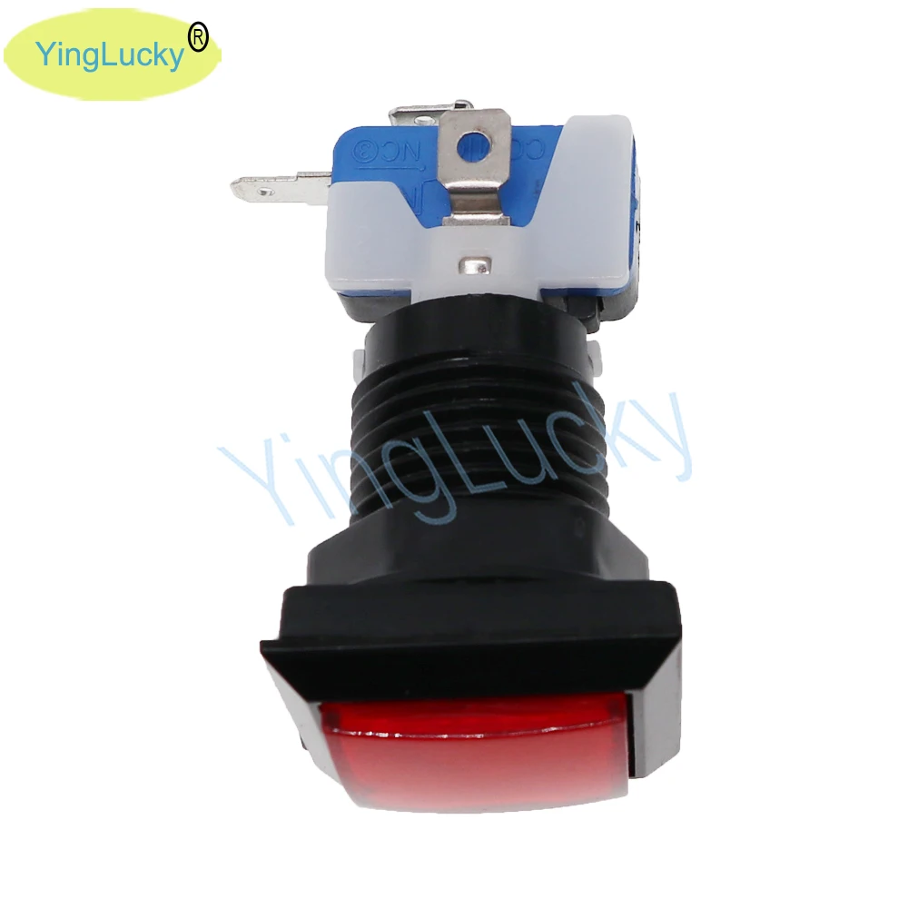 YingLucky Colorful Arcade Button Sanwa Push Button Arcade Button LED Light Switch Colorful Big Round Arcade Video Game Accessori