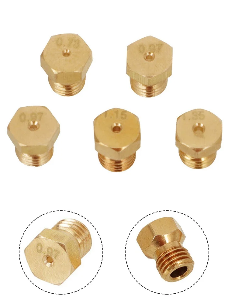 5PCS Burner Gas Natural Gas Hob  For LPG Conversion Kit Jets Nozzles Injectors Set Cooker Gas Cooking Stove Gas Jets
