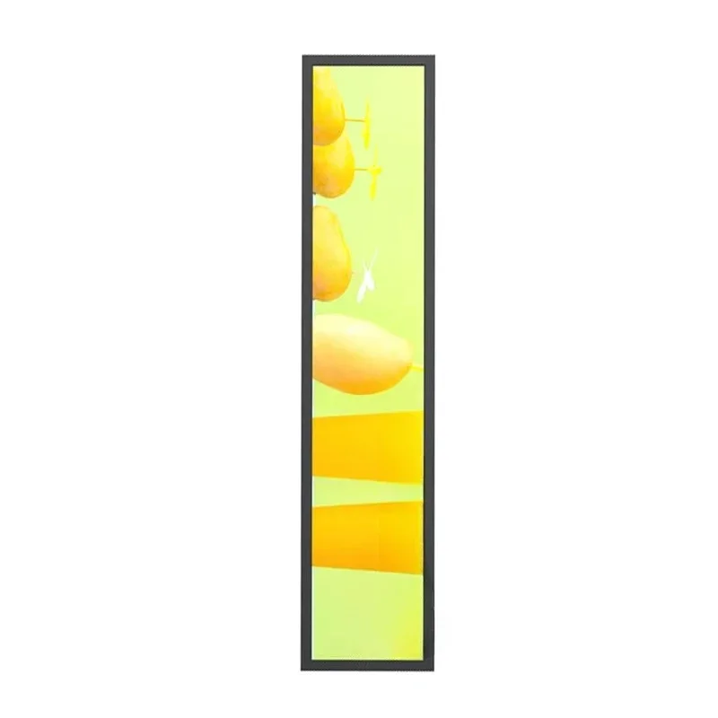 Ultra-wide LCD stretch strip, advertising screen, shelf stretch LCD screen
