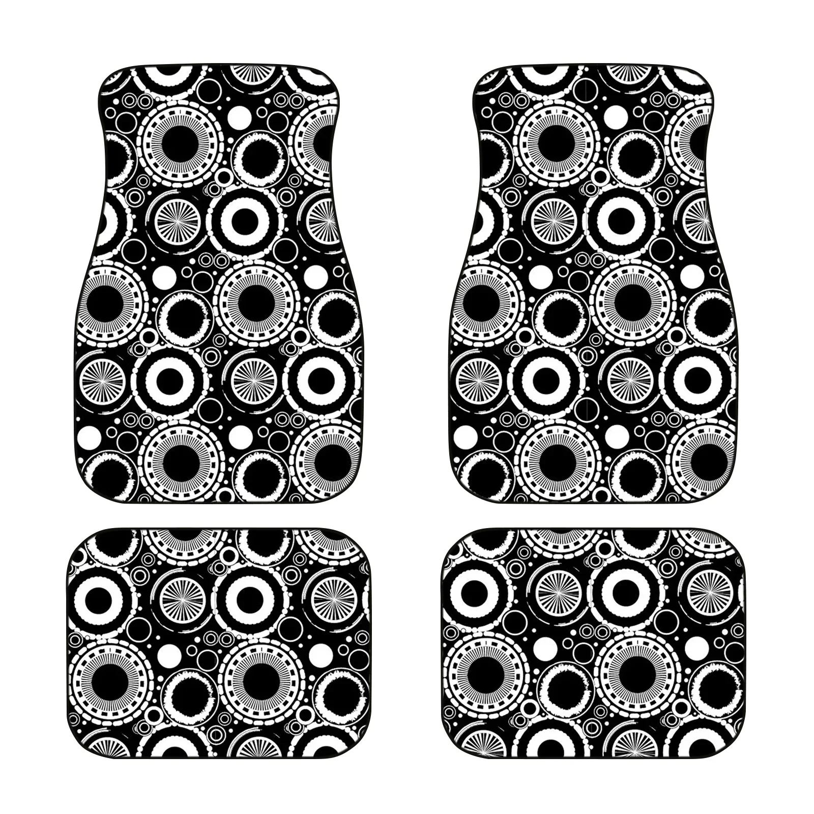 

4pcs Car Floor Mats Universal Front Rear Full Set Auto RugsInterior Non-Slip Resistant Protection with Easy-to-Clean Floor Mat
