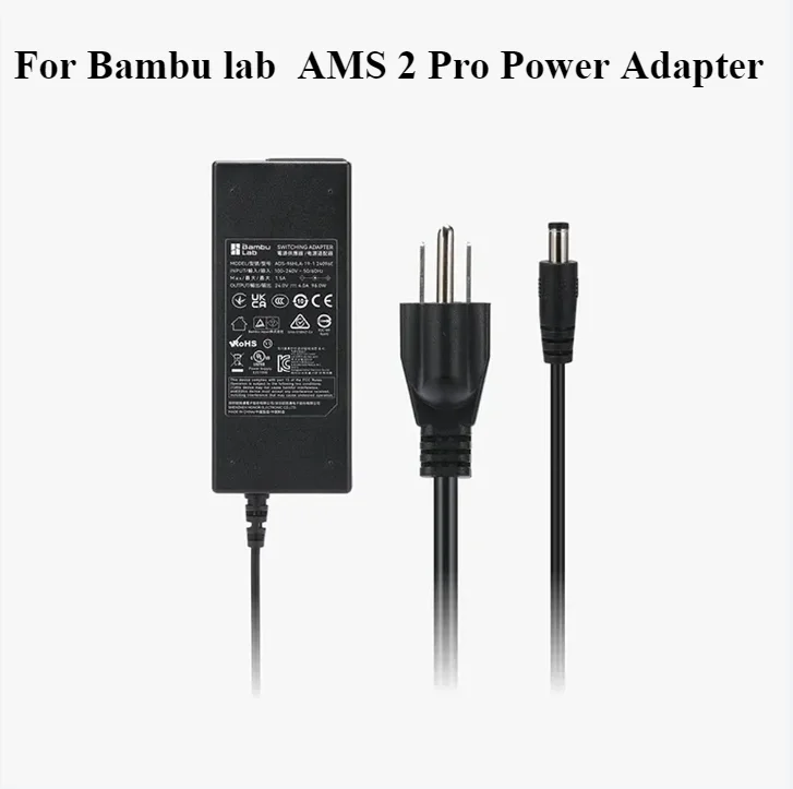 

For Bambu Lab AMS 2 Pro Power Adapter Supply Adapter Automatic Feeding System AMS 2 Pro Power Adapter 3D printer Parts