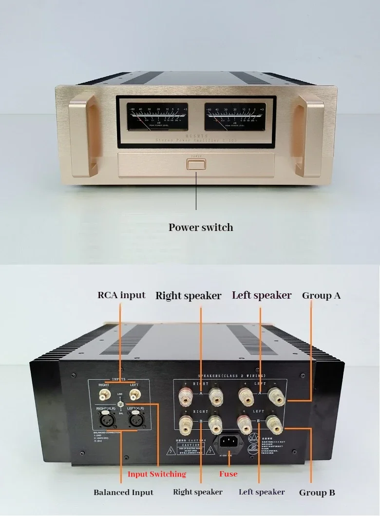 CHUBAN Reference Accuphase E-406 Line Class A and B High Power 320W*2 Pure Post-stage Amplifier Home HiFi Fever Audio