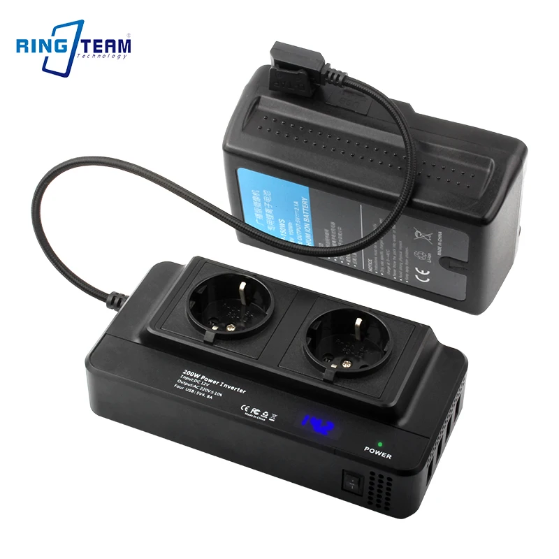 D-TAP Cabel to Power Inverter 4*USB Port Intelligently Recognizes The Output Current Independent Digital Display