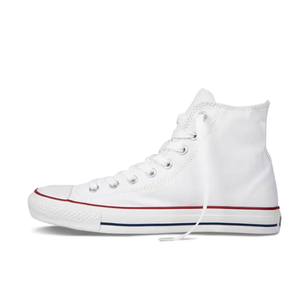 Converse Chuck Taylor All Star Optical White Unisex High-Top Canvas Sneakers – Classic Retro Casual Durable Comfort 101009