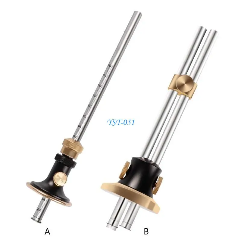 

E15A Stainless Steel Woodworking Scriber Marking Gauge Fine Tuning Mortise Ruler Tool